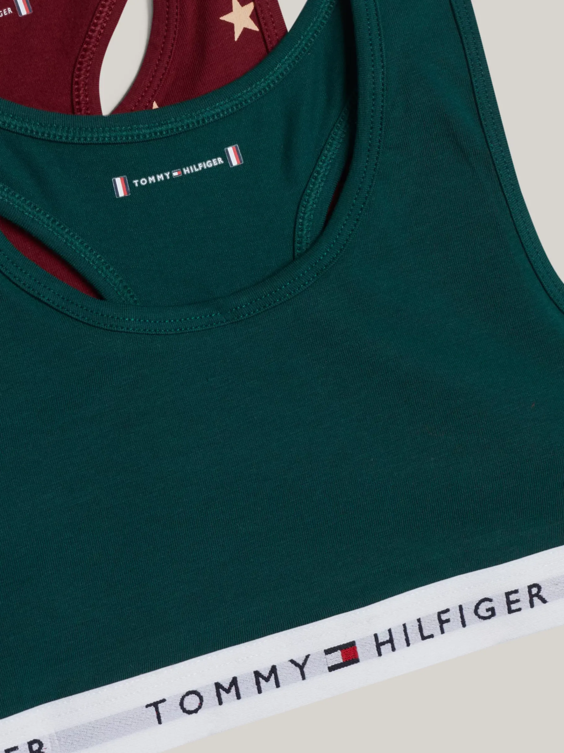 Tommy Hilfiger 2er-Pack Signature ungepolsterte Bralettes CTB STAR AOP/ORNAMENTAL GREEN Online