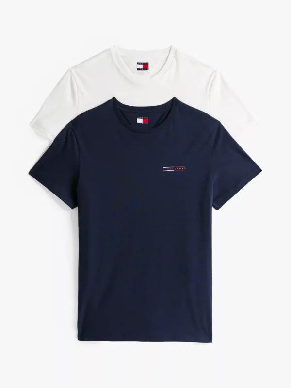 Tommy Hilfiger 2er-Pack Slim Fit T-Shirts ECRU / DARK NIGHT NAVY Shop