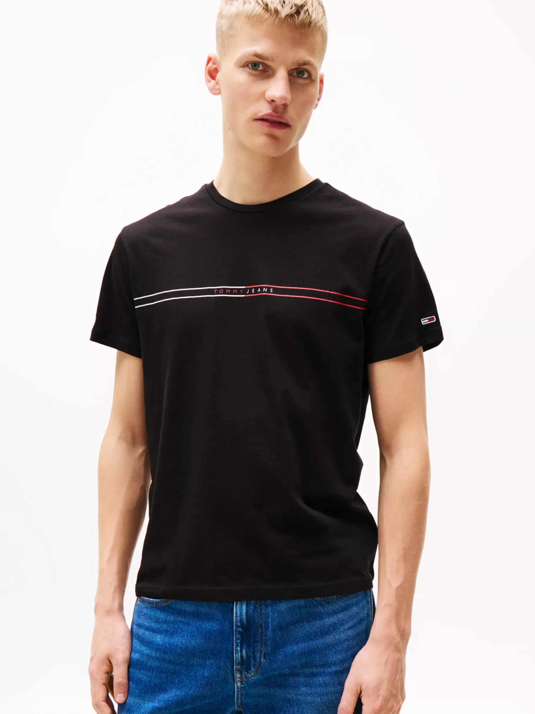 Tommy Hilfiger 2er-Pack Slim Fit T-Shirts mit Logo BLACK / GREY HTR New