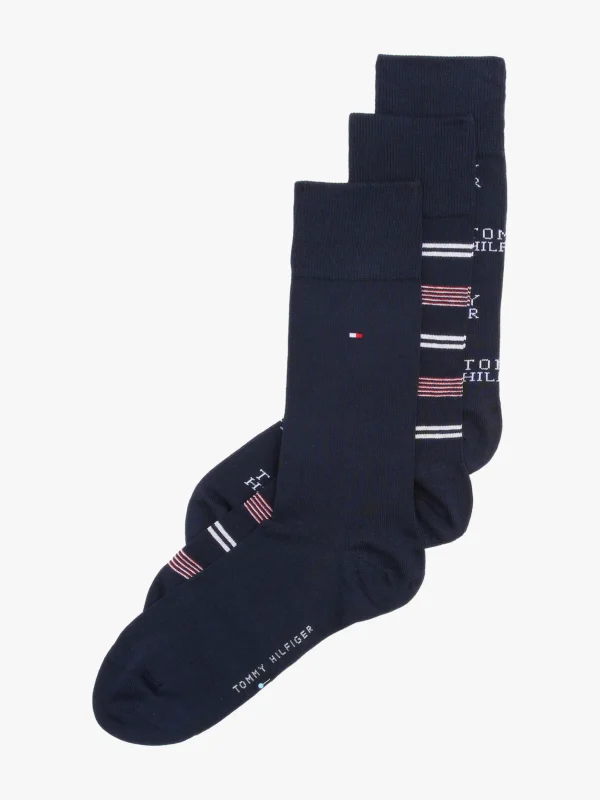 Tommy Hilfiger 3er-Pack Socken inkl. Geschenkbox NAVY Fashion