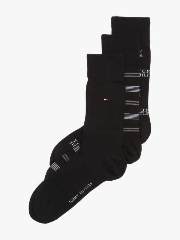 Tommy Hilfiger 3er-Pack Socken inkl. Geschenkbox BLACK Discount