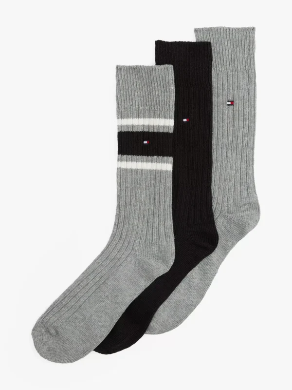 Tommy Hilfiger 3er-Pack Socken inkl. Geschenkbox GREY MELANGE Store