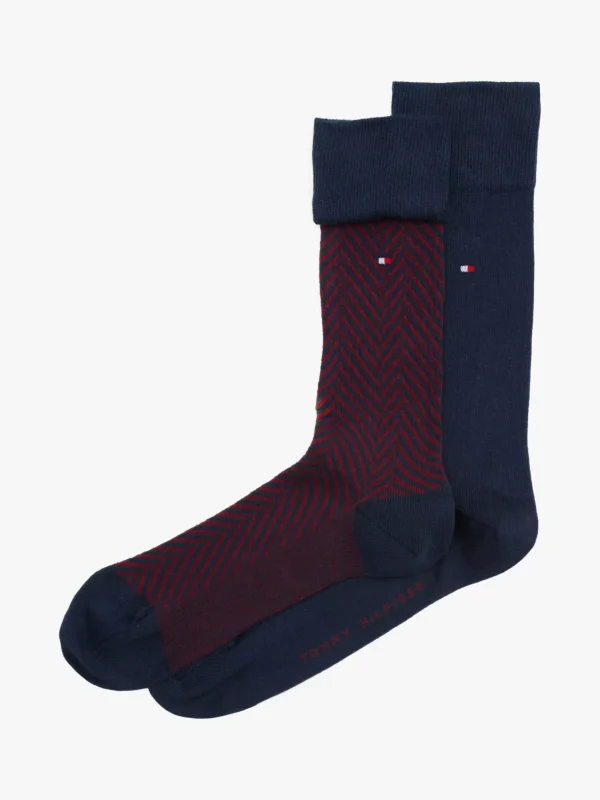 Tommy Hilfiger 2er-Pack Socken mit abstraktem Muster NAVY Discount