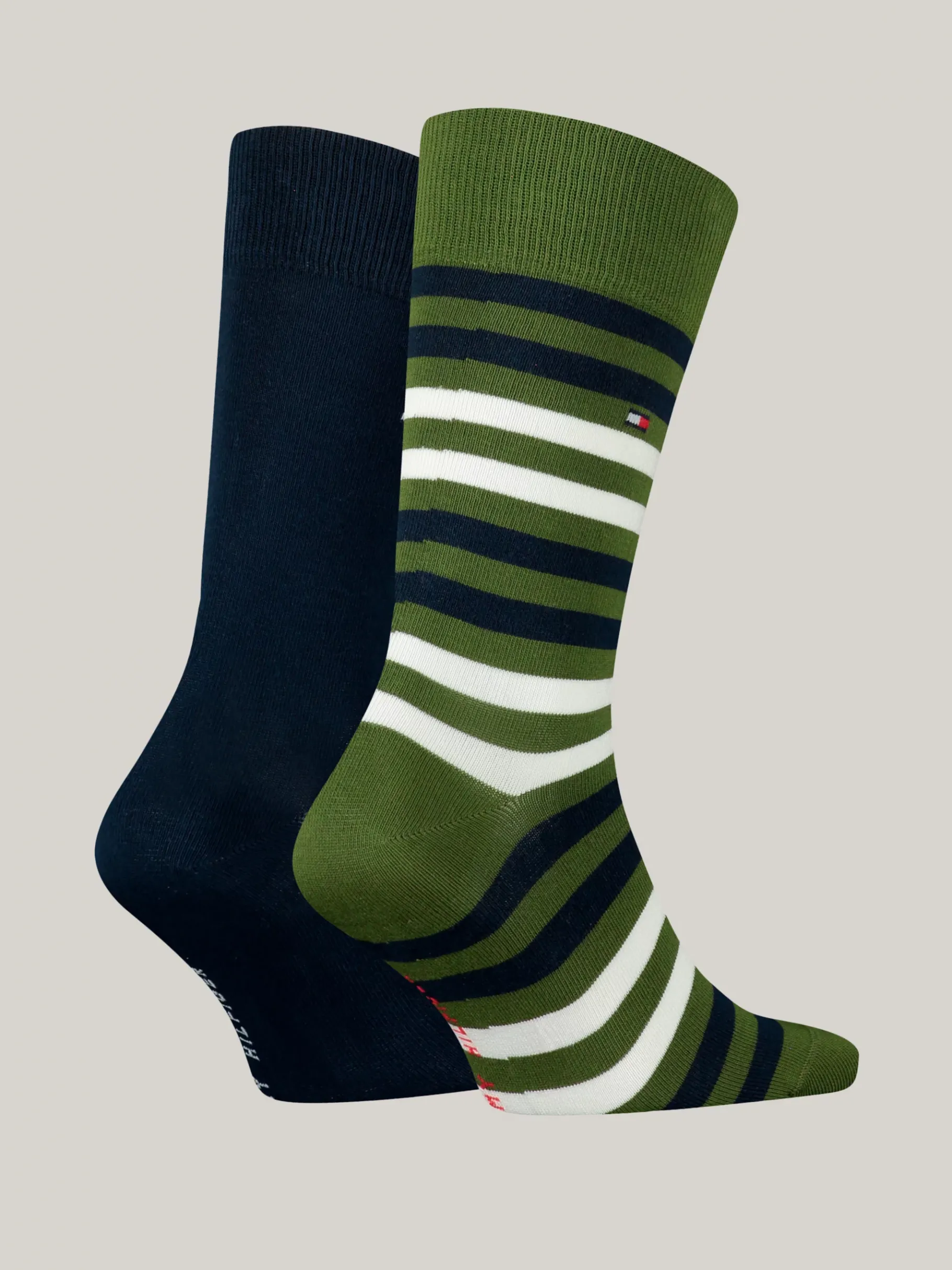 Tommy Hilfiger 2er-Pack Socken mit doppelten Streifen ARMY GREEN Hot