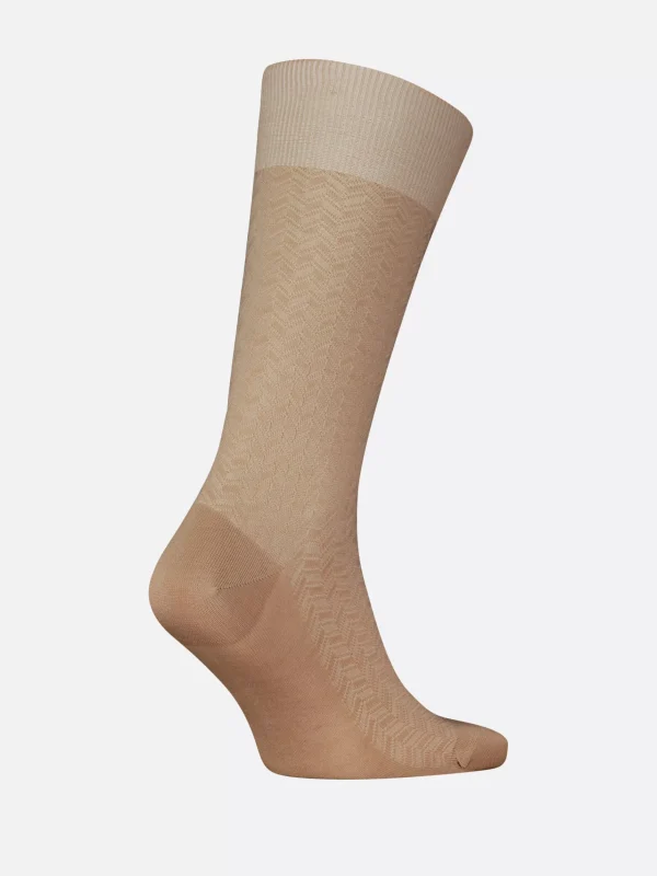 Tommy Hilfiger 1er-Pack Socken mit Fischgrätmuster KHAKI Hot