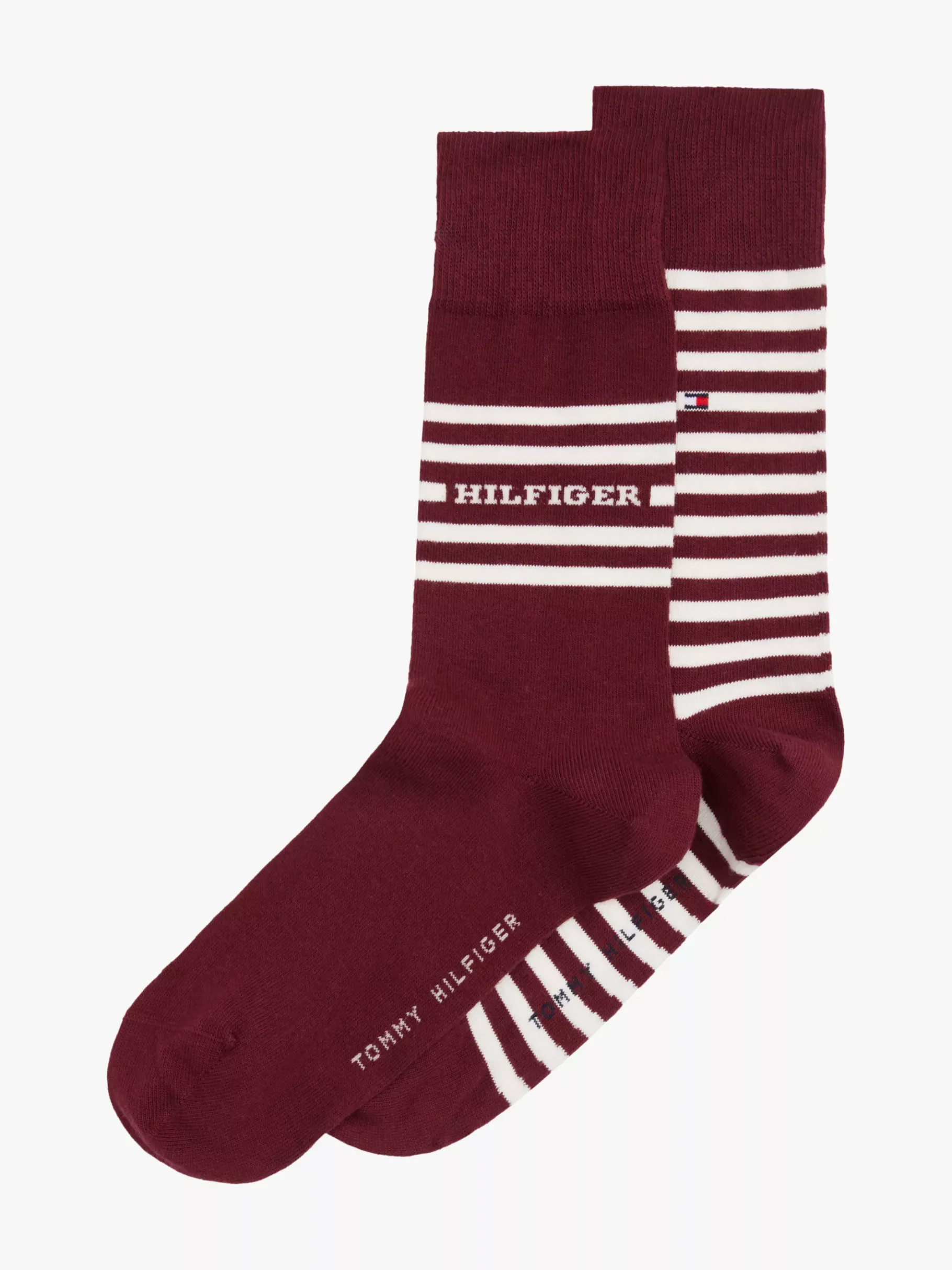 Tommy Hilfiger 2er-Pack Socken mit Logo DEEP ROUGE Outlet