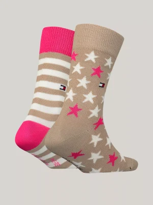 Tommy Hilfiger 2er-Pack Socken mit Sternen und Streifen SAND COMBO Store