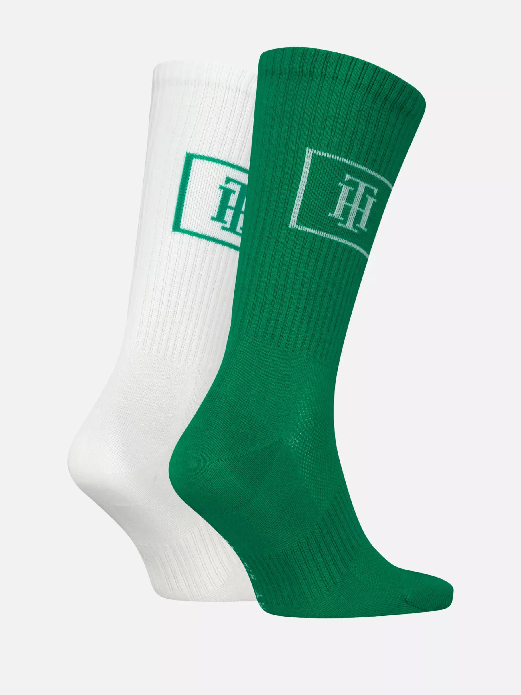 Tommy Hilfiger 2er-Pack Socken mit TH-Monogramm und Mesh GREEN / WHITE Online
