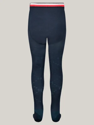 Tommy Hilfiger 1er-Pack Strumpfhose mit TH-Monogramm NAVY Outlet