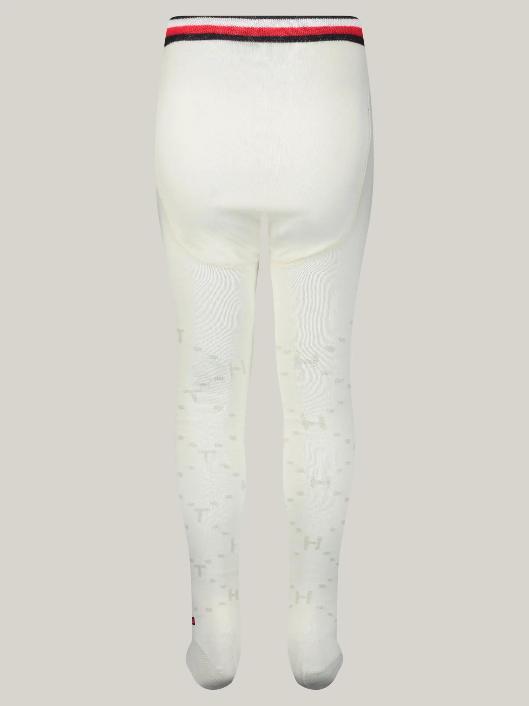 Tommy Hilfiger 1er-Pack Strumpfhose mit TH-Monogramm OFF WHITE Clearance