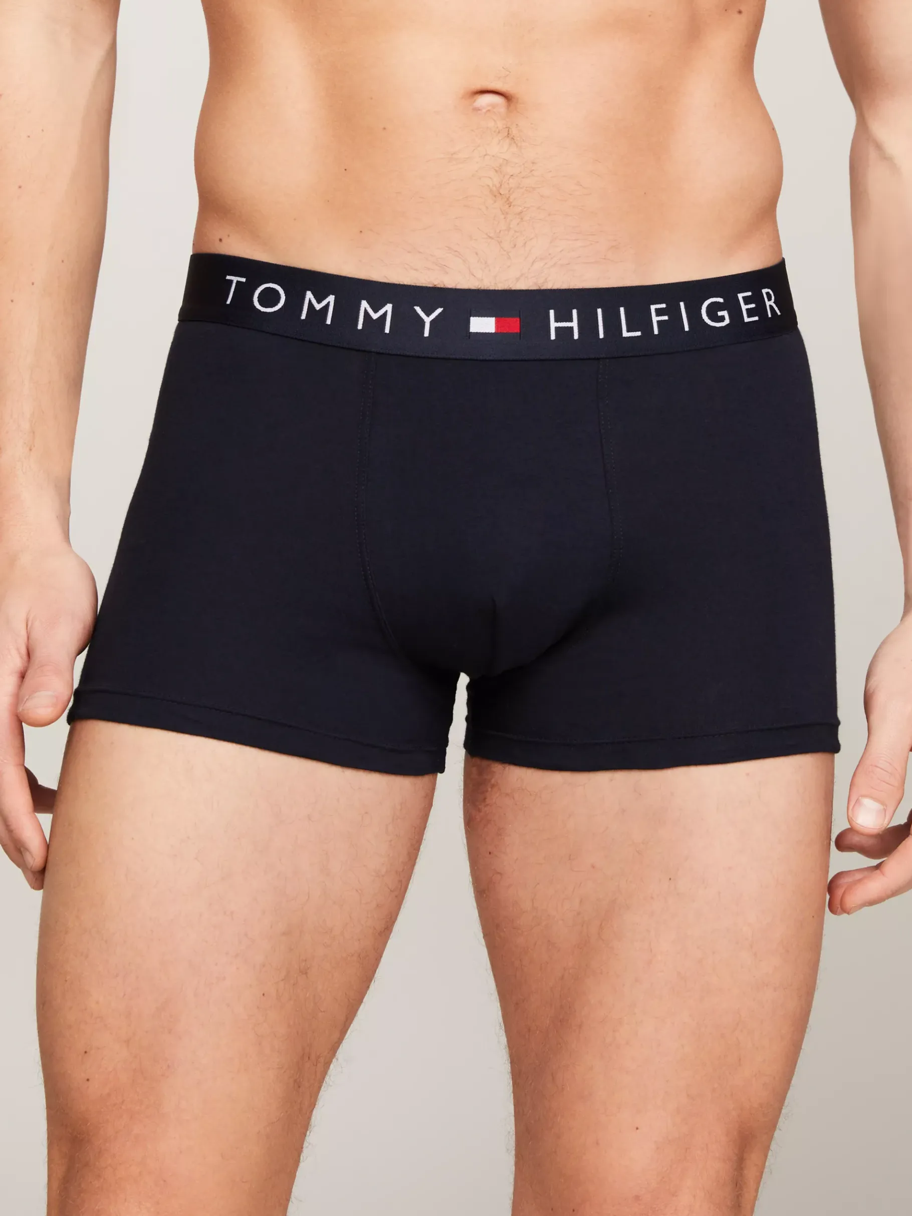 Tommy Hilfiger 3er-Pack TH Original Trunks mit Logo-Taillenbund GREY HTR/WHITE/DESERT SKY New