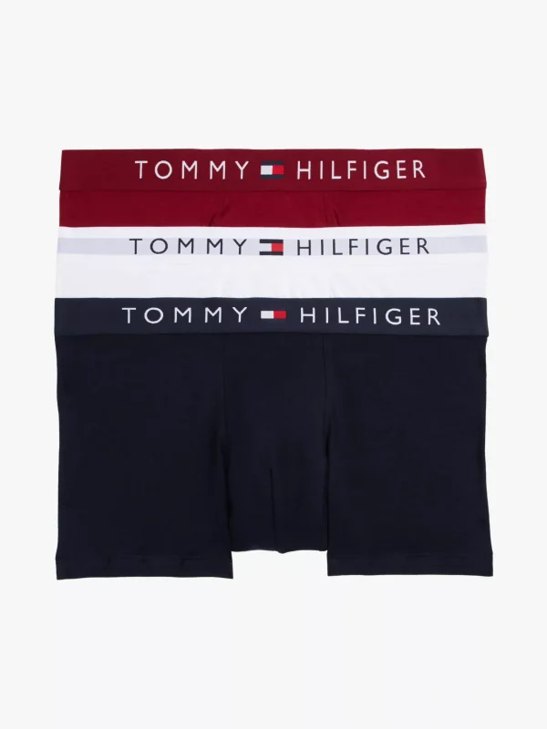Tommy Hilfiger 3er-Pack TH Original Trunks mit Logo-Taillenbund DES SKY/WHITE/ROUGE Cheap