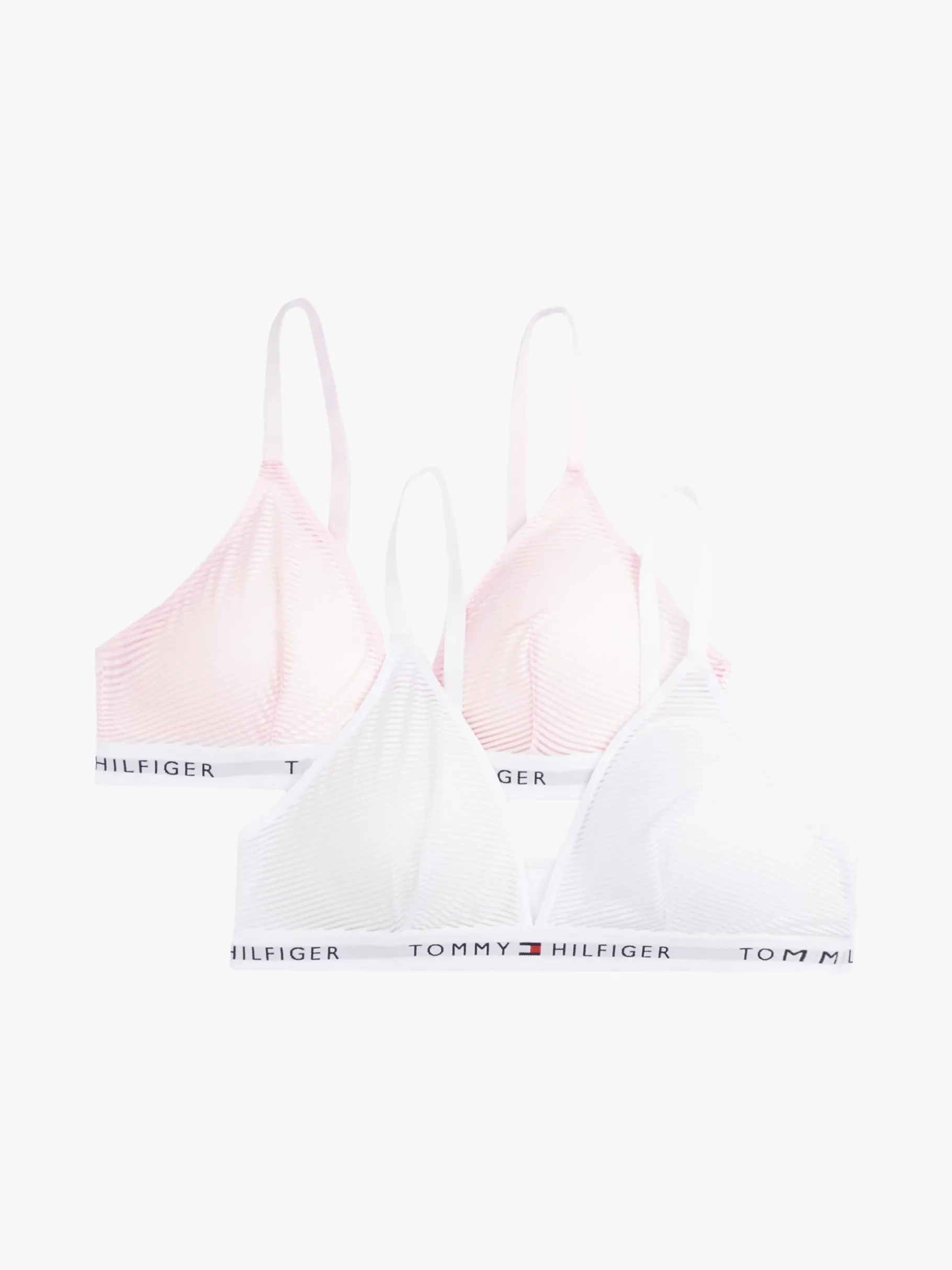 Tommy Hilfiger 2er-Pack Triangel-Bralettes WHITE/ LIGHT PINK Sale