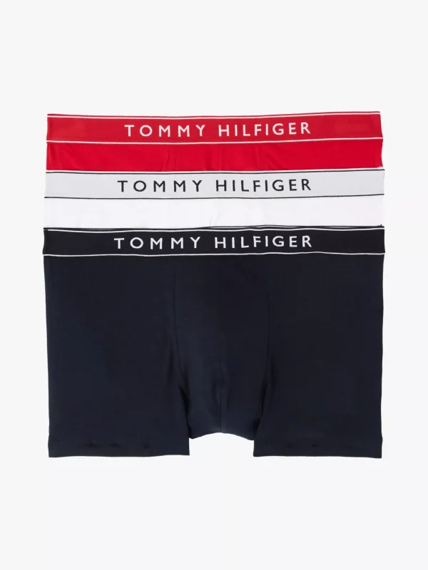 Tommy Hilfiger 3er-Pack Trunks TH WHT/ MED RED/ DSRT SKY Best