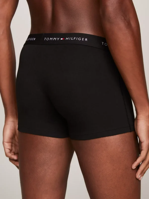 Tommy Hilfiger 3er-Pack Trunks mit Color Block und Logo BLACK/BLACK/BLACK Outlet