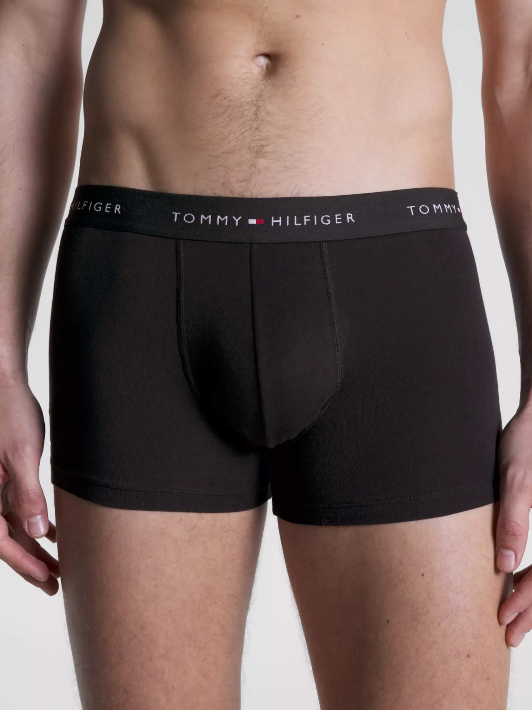 Tommy Hilfiger 3er-Pack Trunks mit Color Block und Logo GREY HEATHER/BLACK/WHITE Cheap