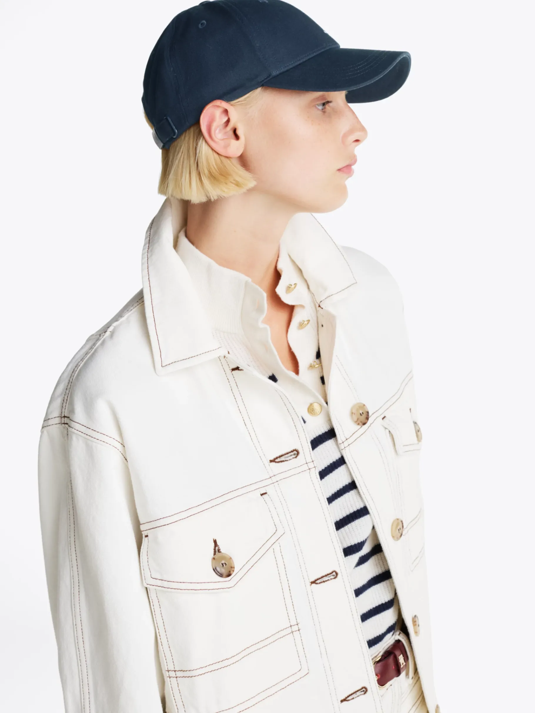 Tommy Hilfiger Essential Baseball-Cap mit Flag SPACE BLUE Flash Sale