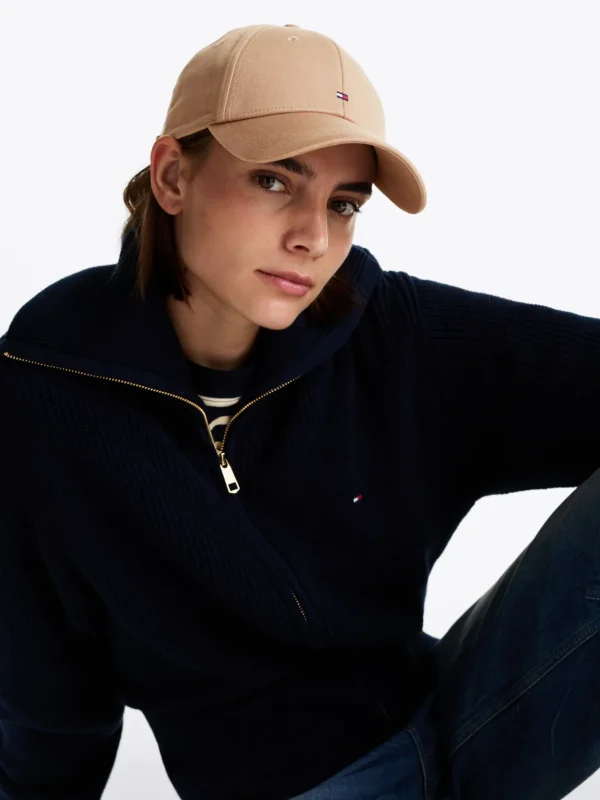 Tommy Hilfiger Essential Baseball-Cap mit Flag SAFARI CANVAS Fashion