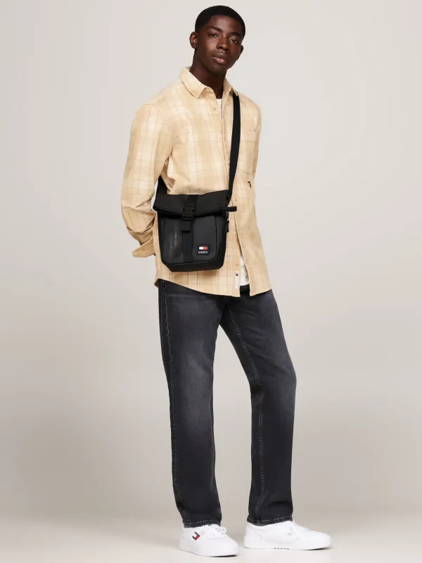 Tommy Hilfiger Essential Crossbody-Tasche mit Clip-Verschluss BLACK Discount