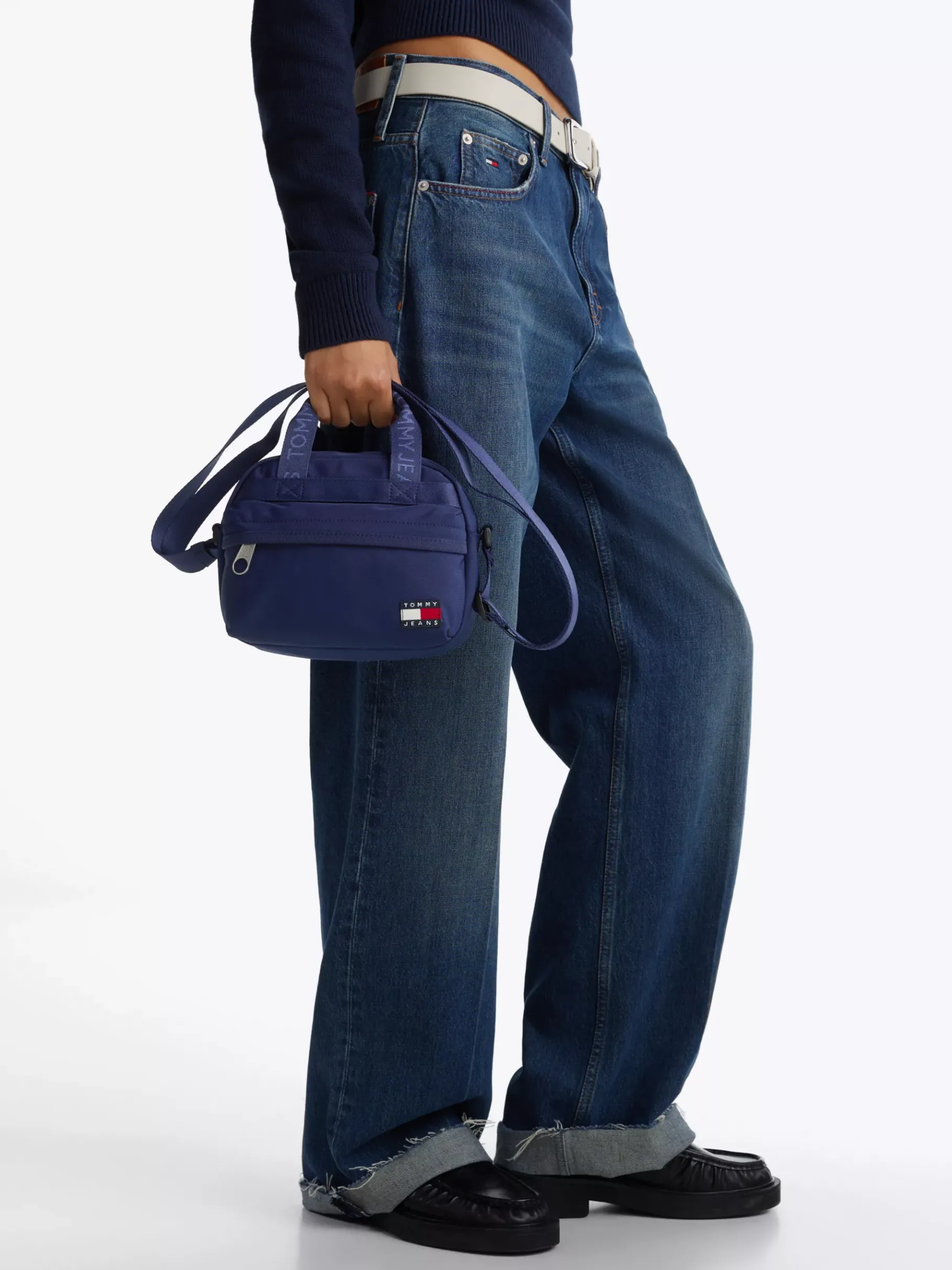 Tommy Hilfiger Essential Crossbody-Tasche mit Logomuster YALE NAVY Outlet