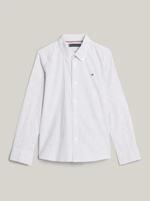 Tommy Hilfiger Essential Flex Hemd mit Ithaka-Streifen AEGEAN SEA/WHITE Discount