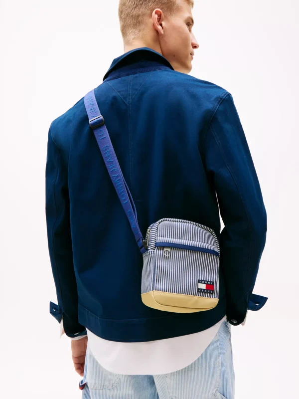 Tommy Hilfiger Essential gestreifte Reportertasche HICKORY STRIPE Cheap