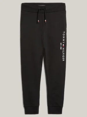 Tommy Hilfiger Essential Jogginghose aus reiner Baumwolle BLACK Discount