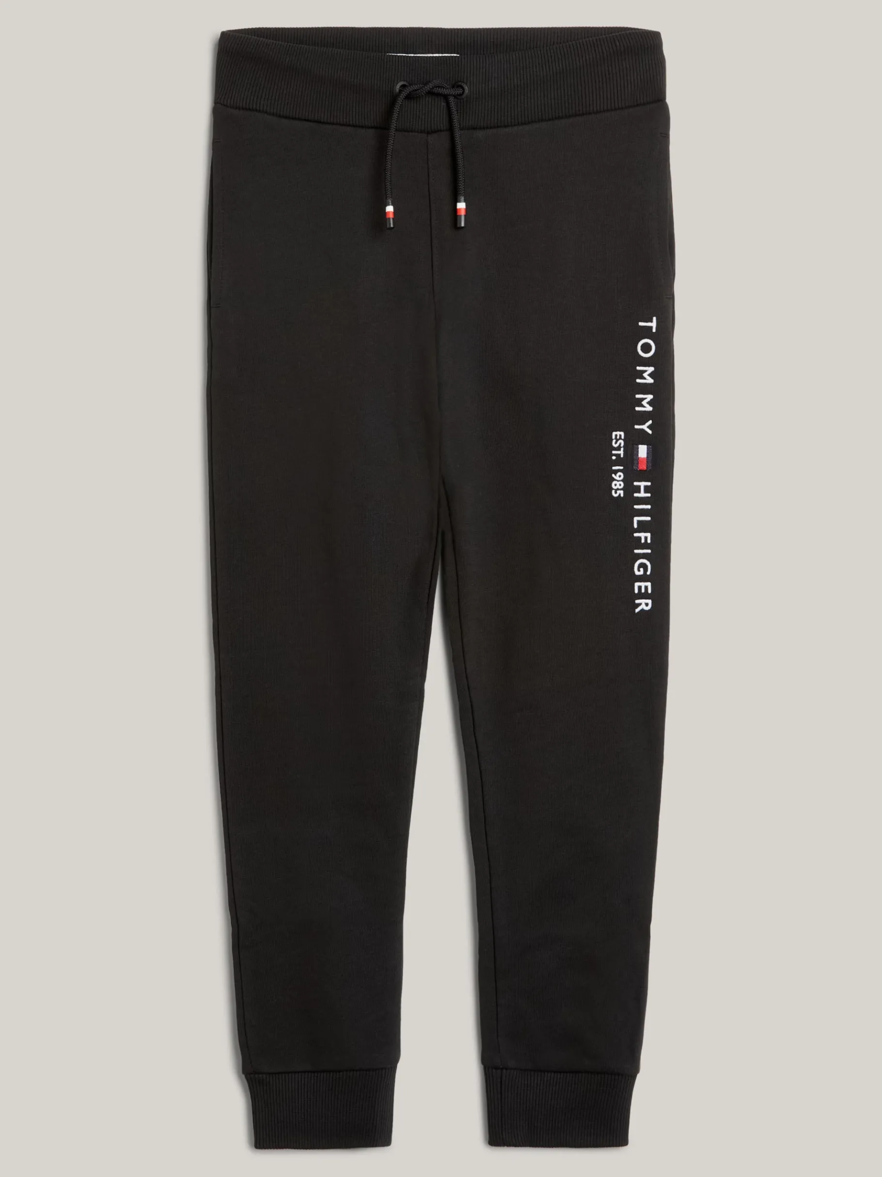 Tommy Hilfiger Essential Jogginghose aus reiner Baumwolle BLACK Discount