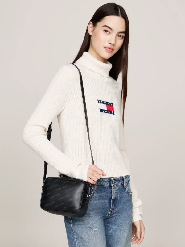 Tommy Hilfiger Essential Kameratasche mit Print BLACK ALLOVER Hot