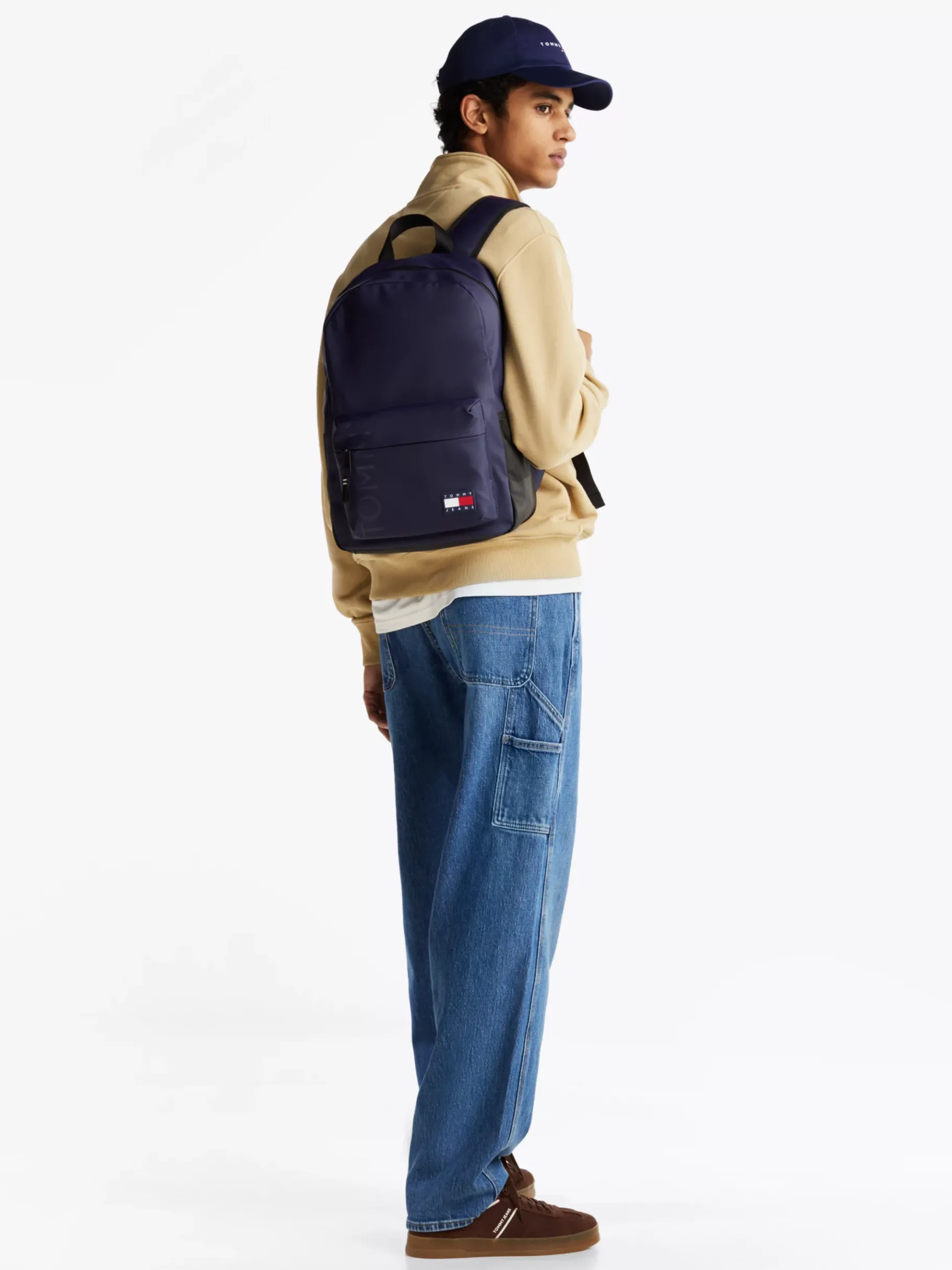 Tommy Hilfiger Essential kuppelförmiger Logo-Rucksack YALE NAVY Online