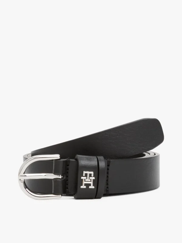 Tommy Hilfiger Essential Ledergürtel BLACK Cheap