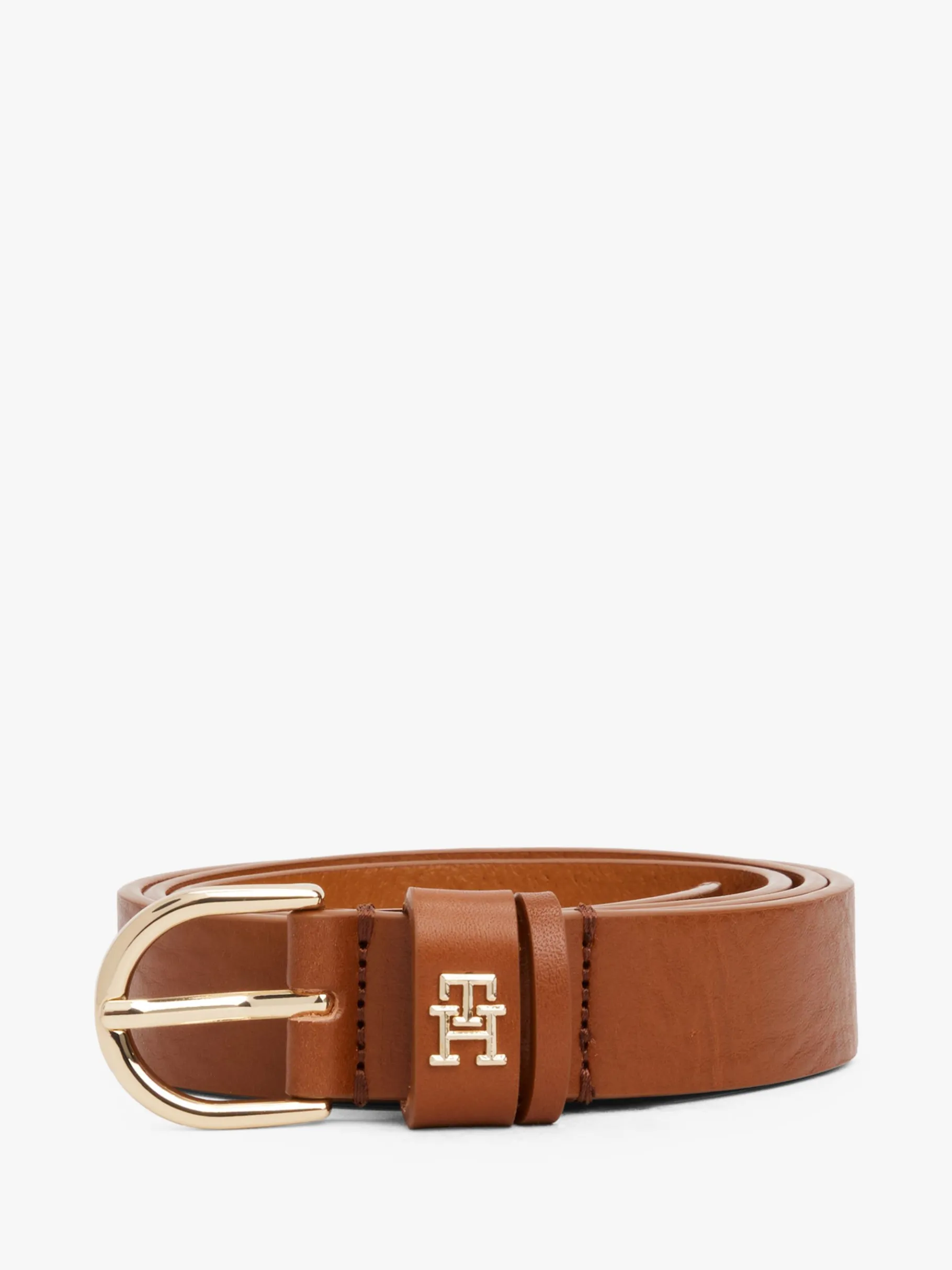 Tommy Hilfiger Essential Ledergürtel mit TH-Monogramm COGNAC Sale