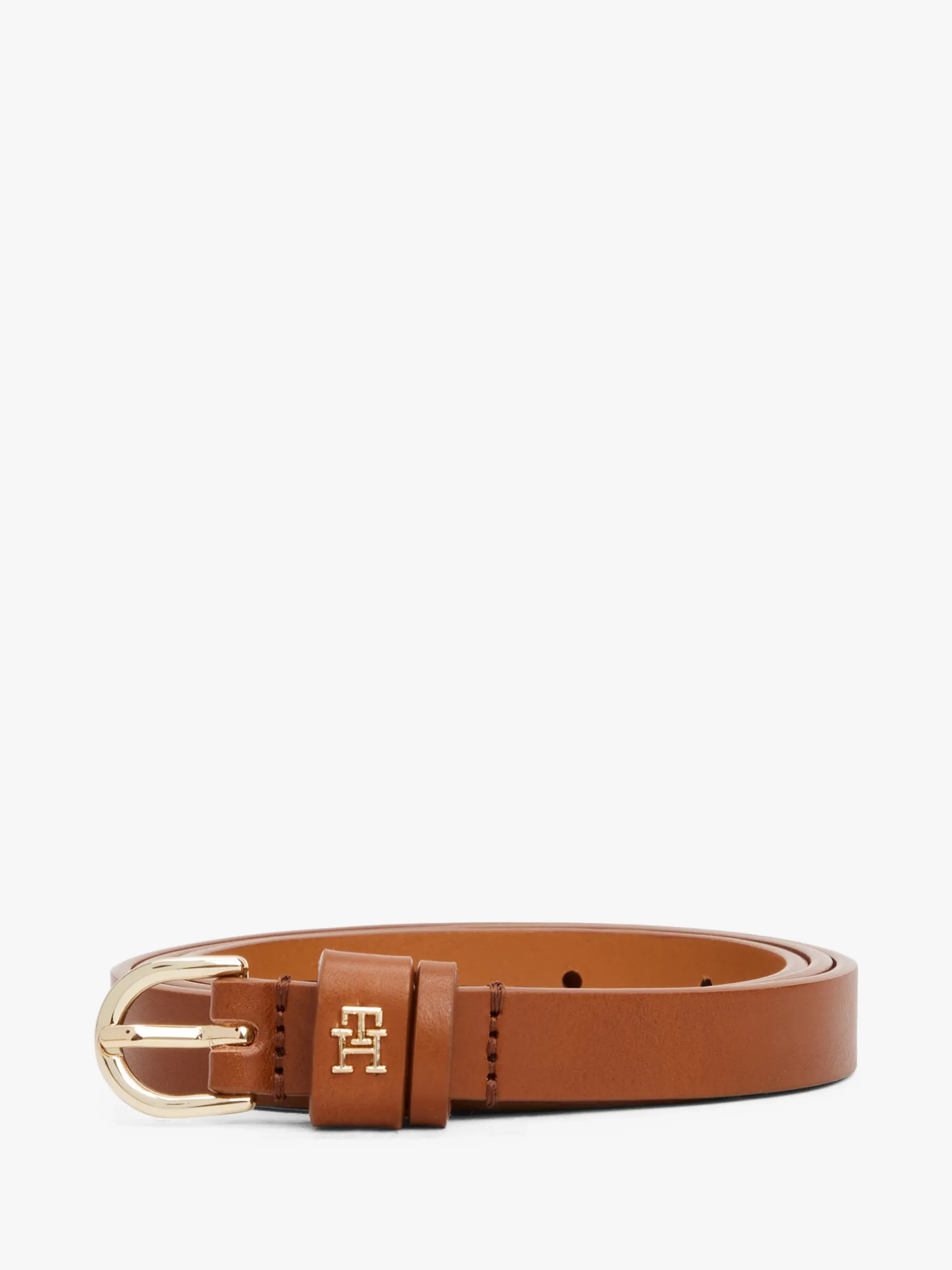Tommy Hilfiger Essential Ledergürtel mit TH-Monogramm COGNAC Cheap