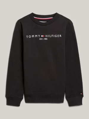 Tommy Hilfiger Essential Logo-Sweatshirt BLACK Shop