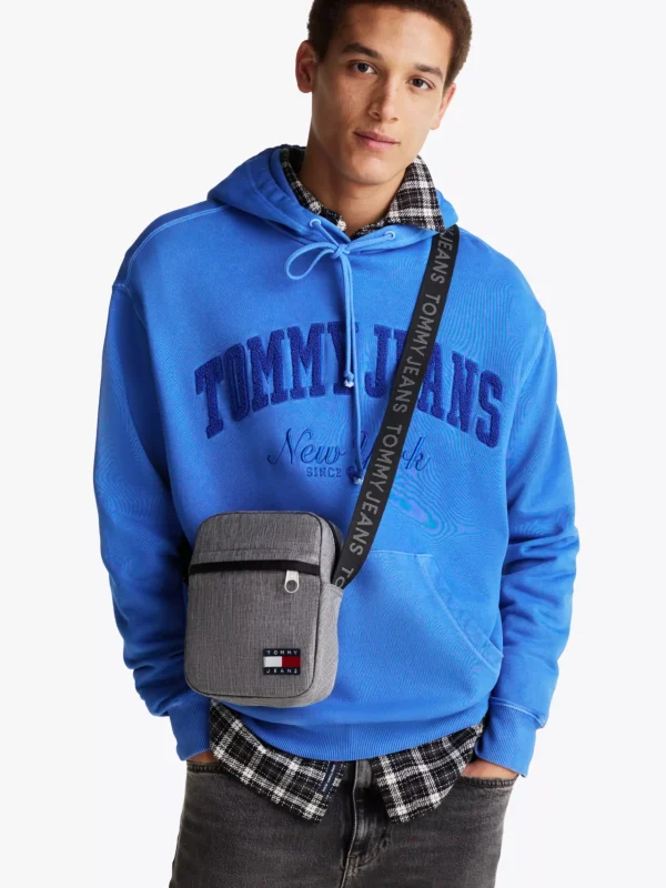 Tommy Hilfiger Essential Reportertasche mit Logomuster ZINC GREY Cheap