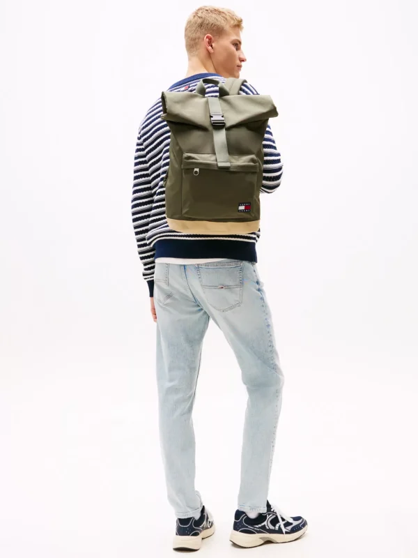 Tommy Hilfiger Essential Rucksack mit Rolltop PEWTER GREEN Online