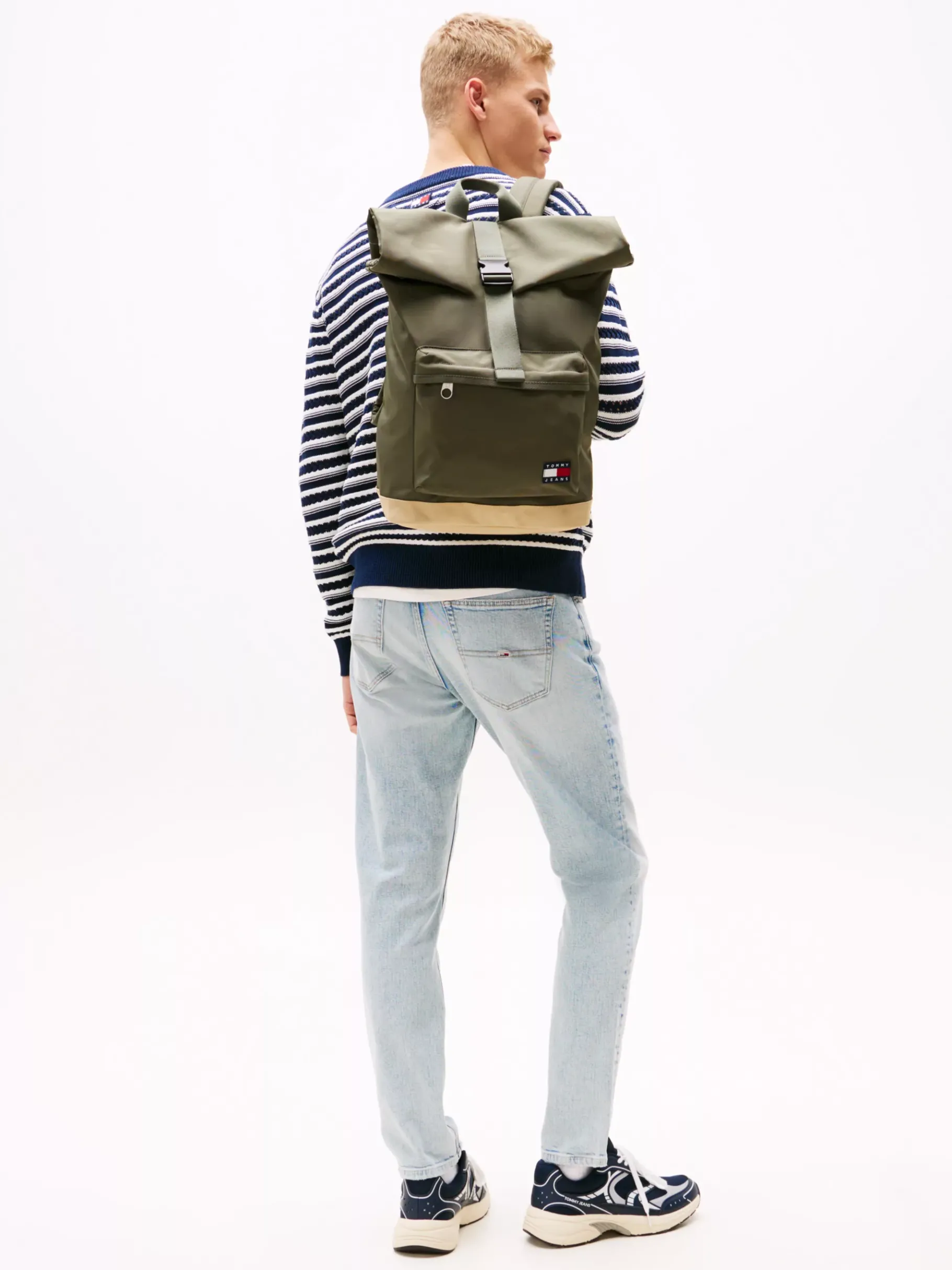 Tommy Hilfiger Essential Rucksack mit Rolltop PEWTER GREEN Online