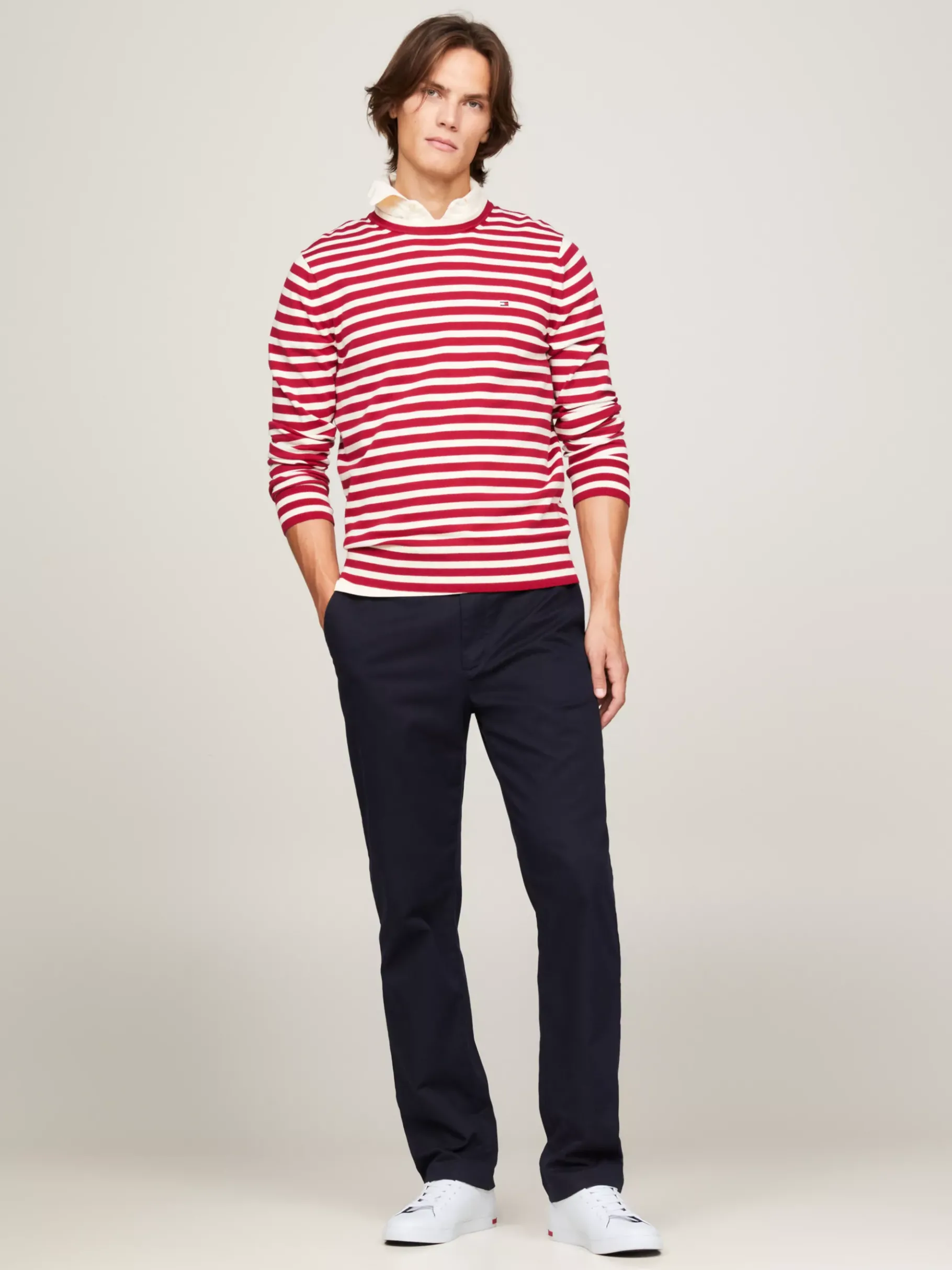 Tommy Hilfiger Essential Sneaker mit vulkanisierter Sohle WHITE Discount