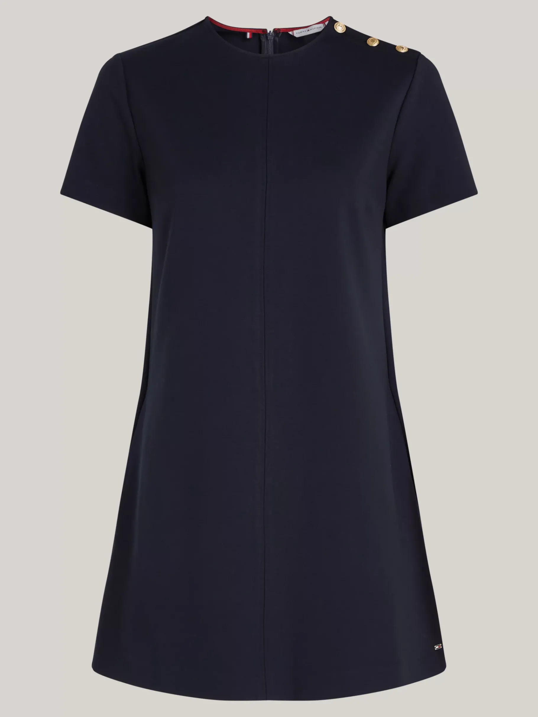 Tommy Hilfiger Etuikleid in Mini-Länge mit Schulterknöpfen DESERT SKY Outlet