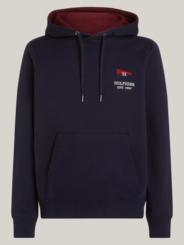 Tommy Hilfiger Exclusive Hilfiger Flag Hoodie DESERT SKY Discount