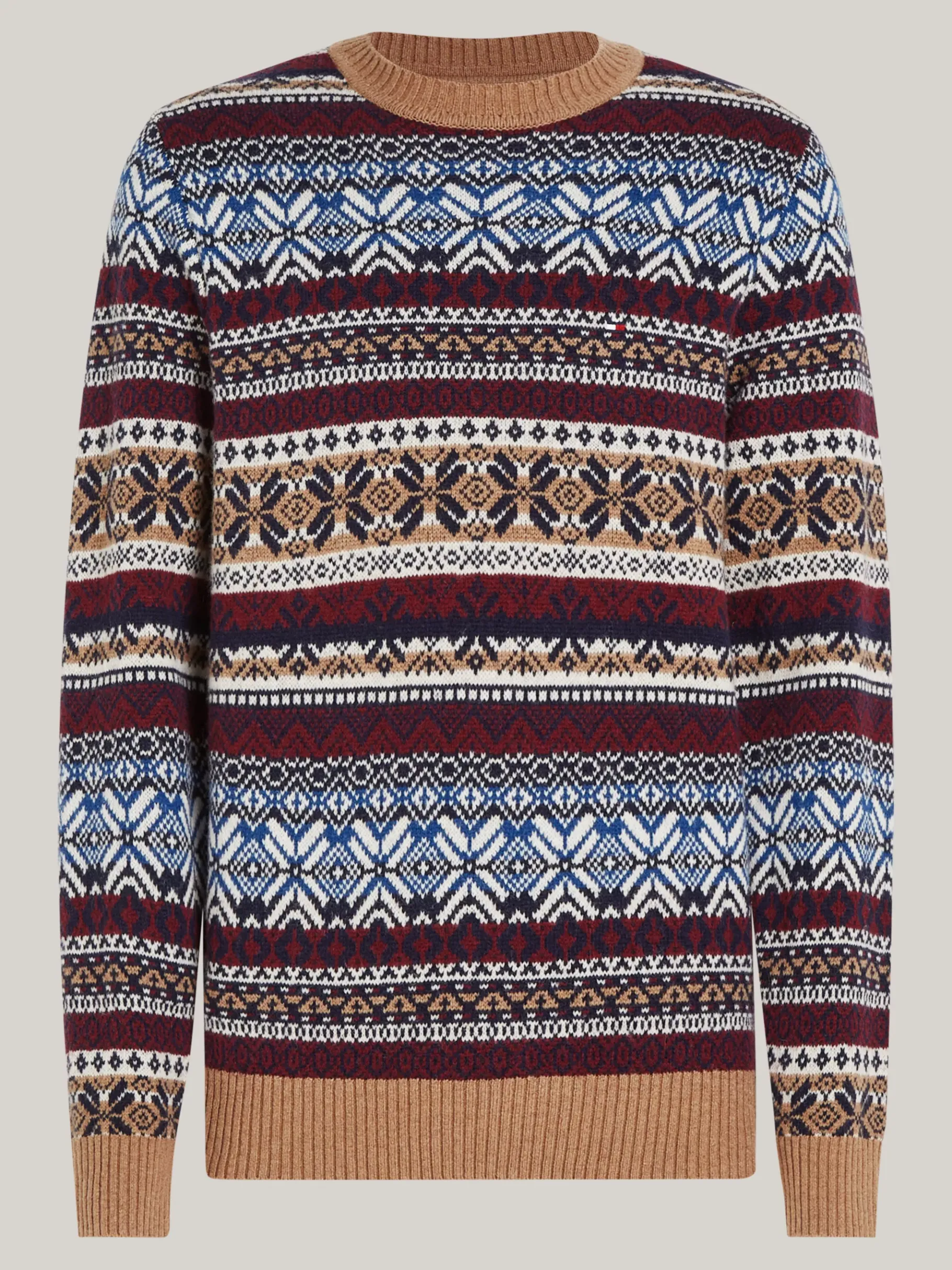 Tommy Hilfiger Fair Isle-Pullover mit hohem Wollanteil SAFARI CANVAS / MULTI Flash Sale