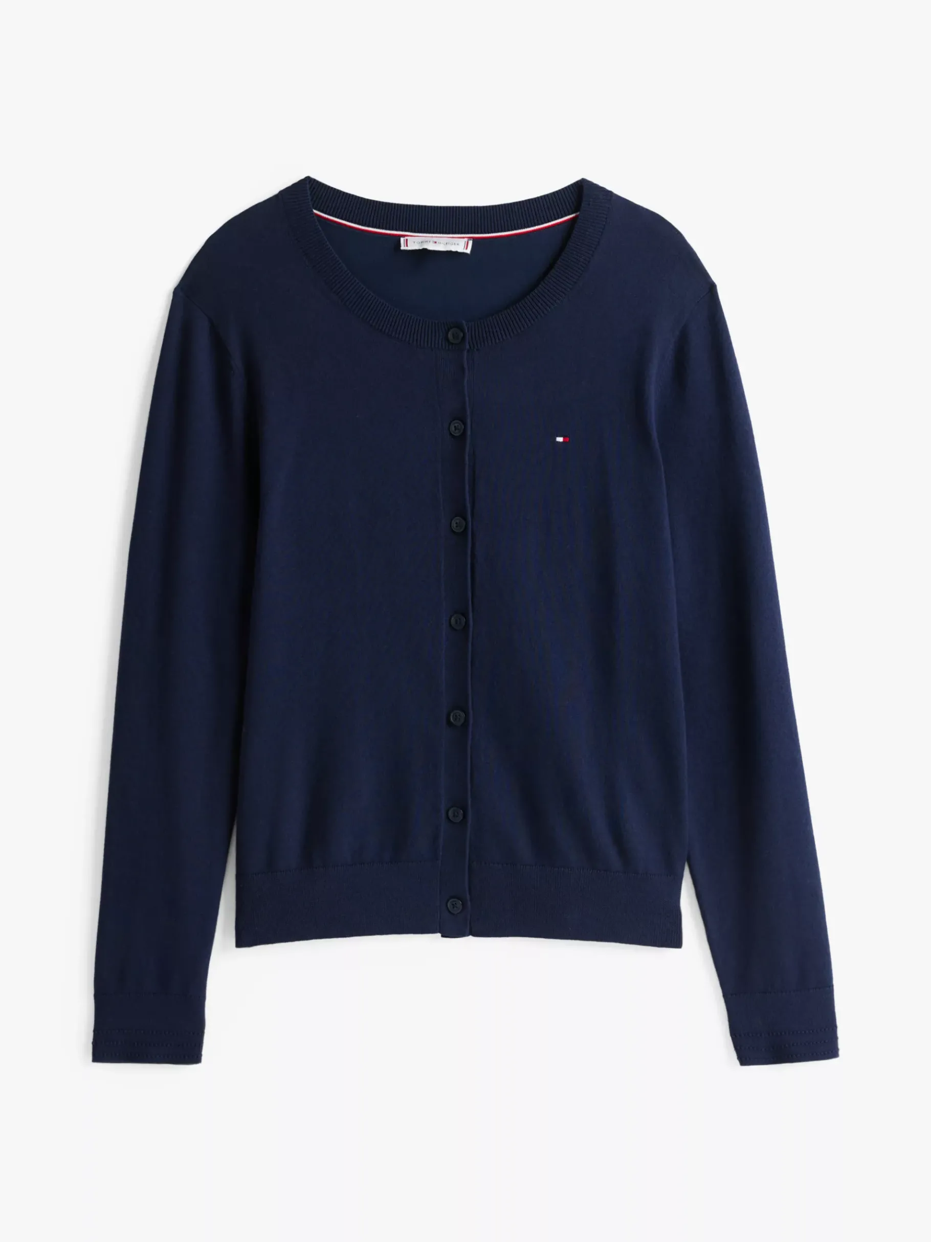 Tommy Hilfiger Feinstrick-Cardigan aus Jersey DARK NIGHT NAVY Cheap