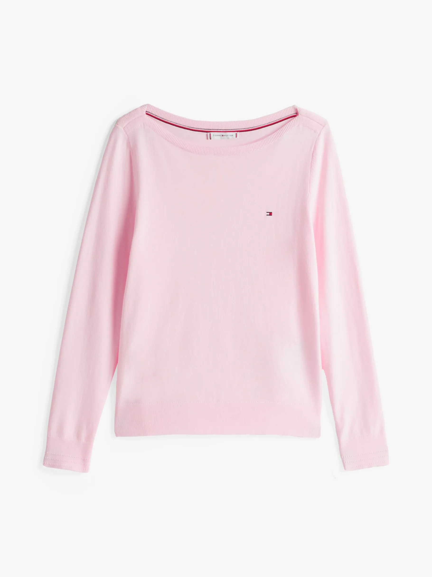 Tommy Hilfiger Feinstrickpullover mit U-Boot-Ausschnitt LIGHT PINK Store