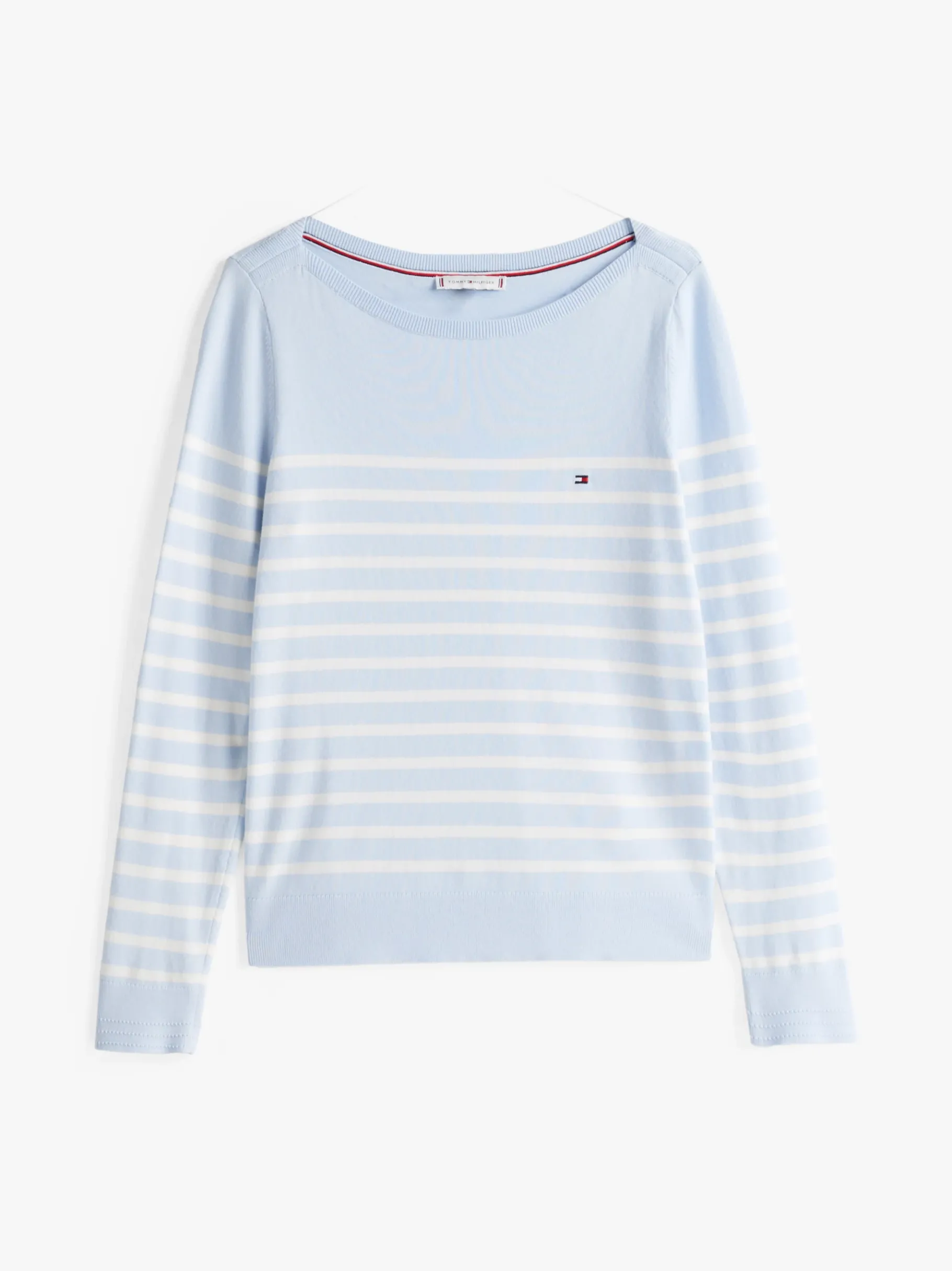 Tommy Hilfiger Feinstrickpullover mit V-Ausschnitt BREEZY BLUE Discount
