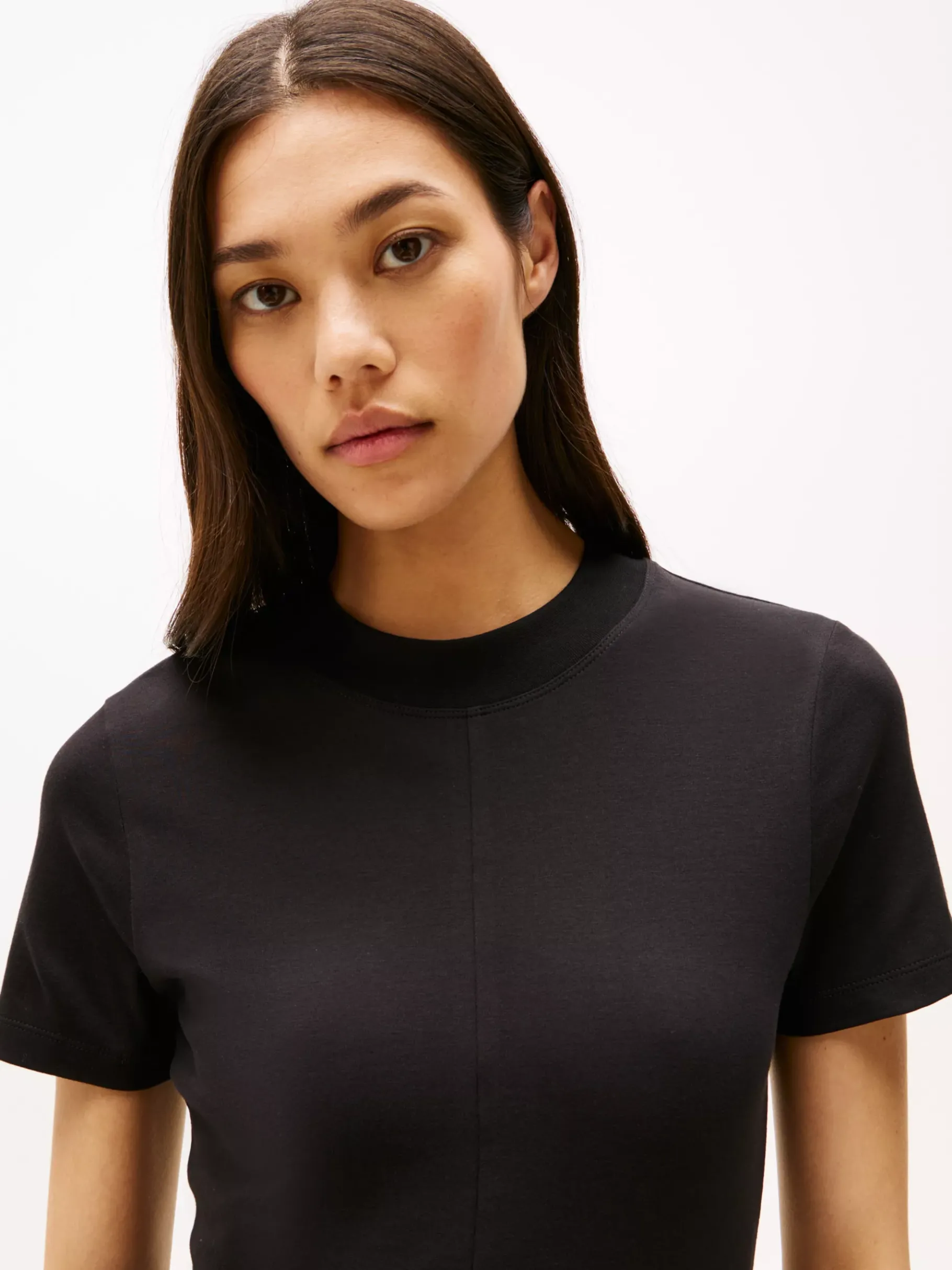 Tommy Hilfiger Fit-and-Flare-Midikleid BLACK Shop