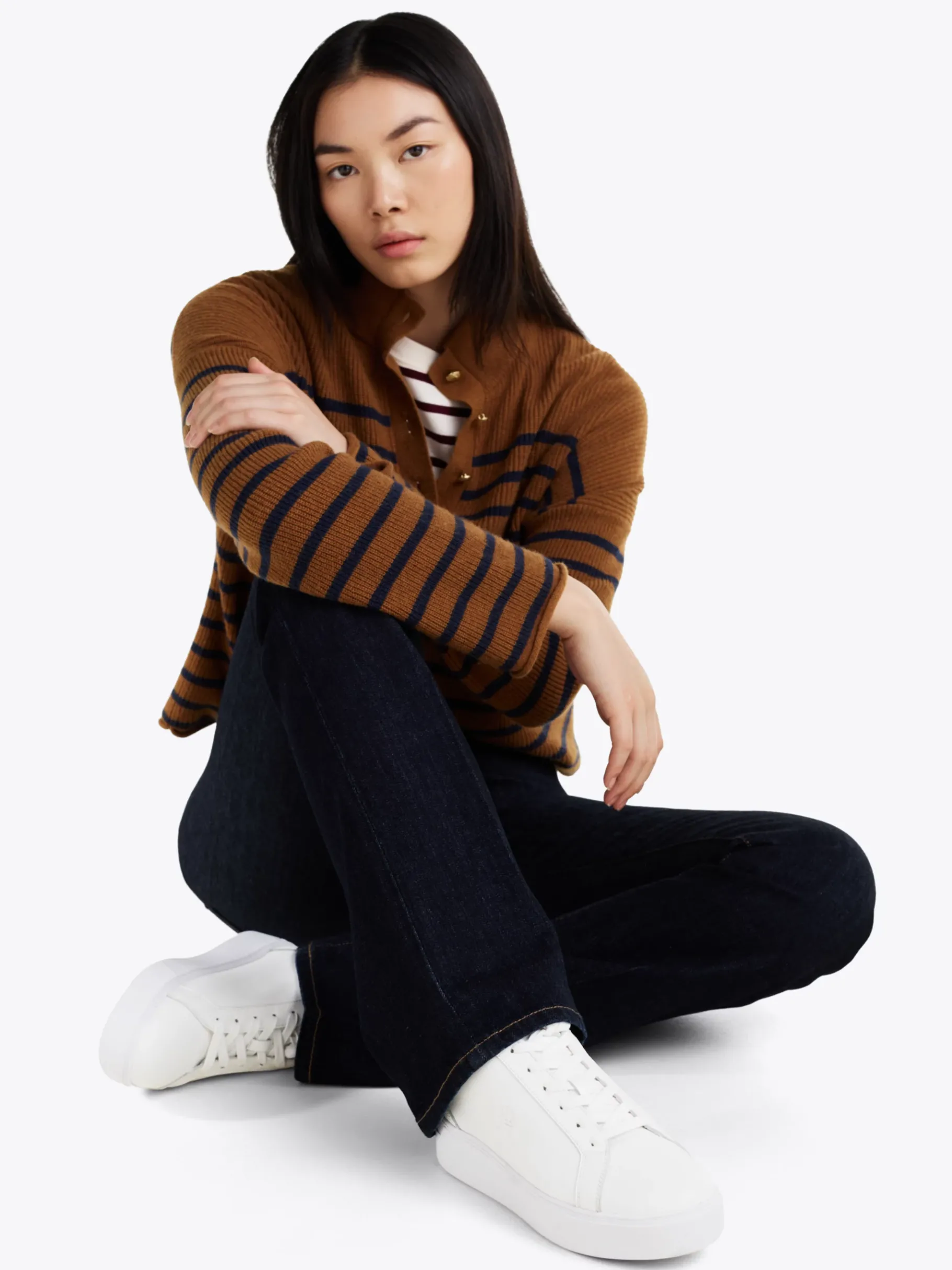 Tommy Hilfiger Flatform-Court-Sneaker aus Leder WHITE Clearance