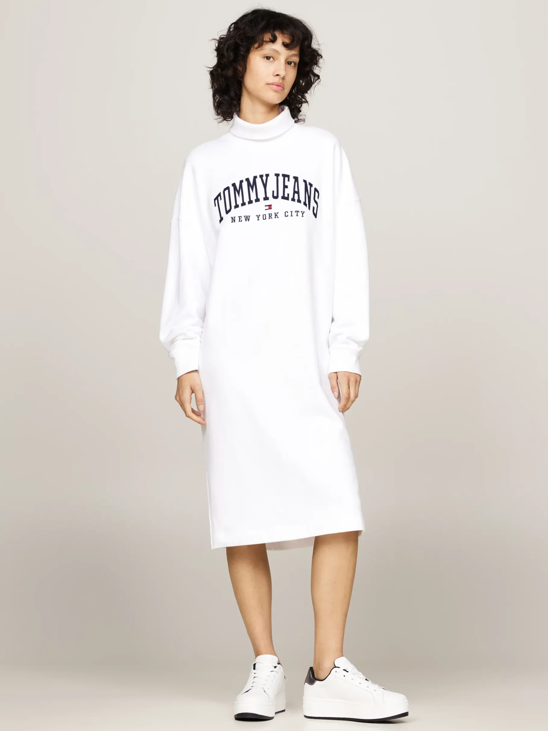 Tommy Hilfiger Flatform-Ledersneaker mit Metallic-Absatz BLACK Fashion