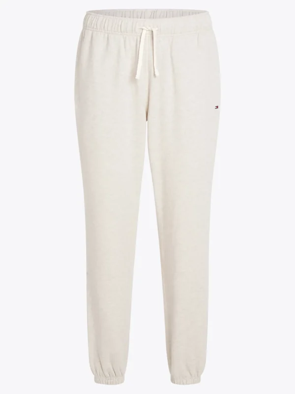 Tommy Hilfiger Fleece-Jogginghose mit Bündchen am Bein HEATHERED OATMILK Clearance