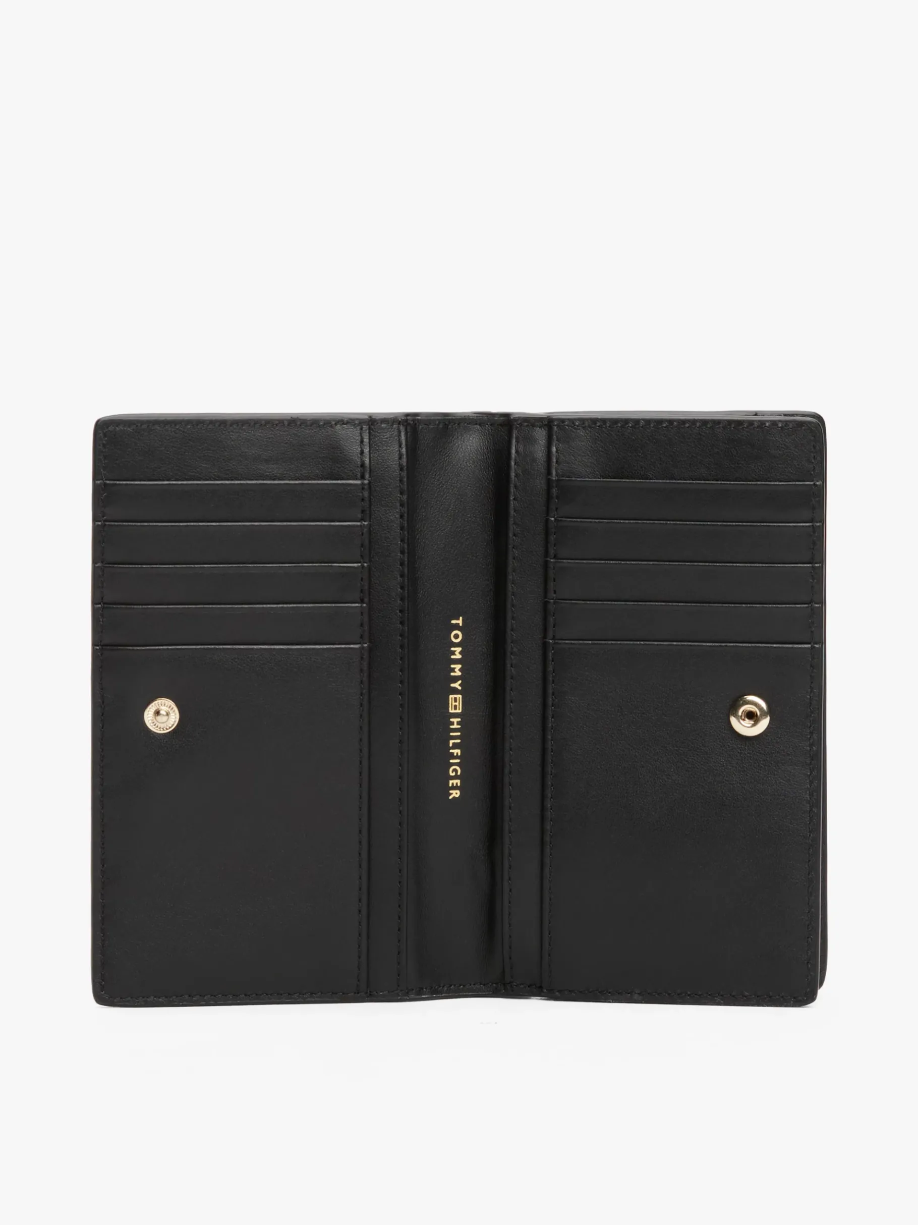 Tommy Hilfiger Geldbörse aus Leder mit Metall-Logo BLACK Cheap