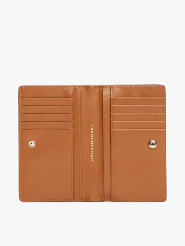 Tommy Hilfiger Geldbörse aus Leder mit Metall-Logo CINNAMON BARK Online